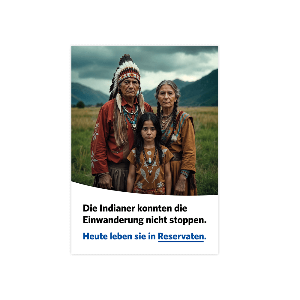 Aufkleber „Indianer“