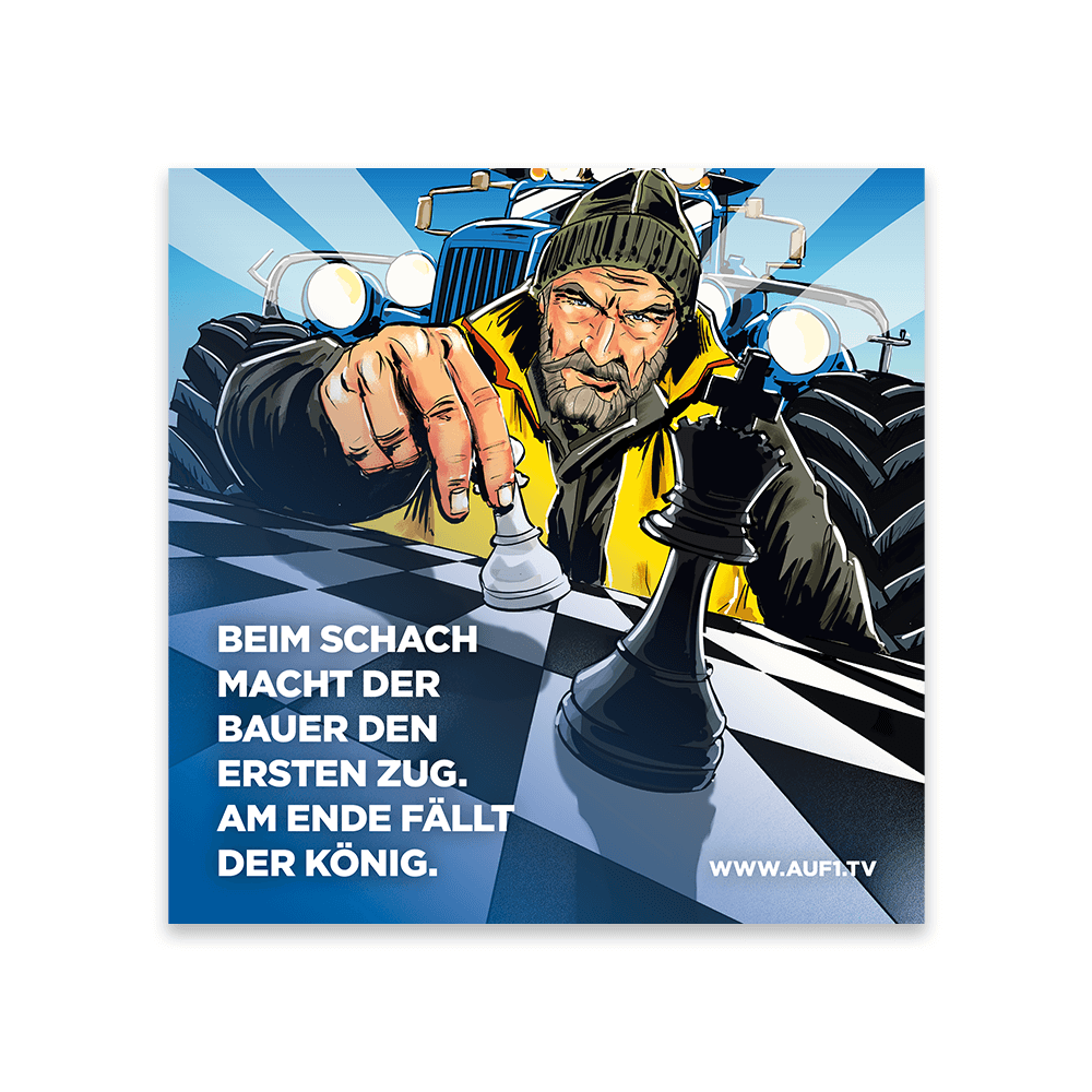 Aufkleber „Bauernschach“