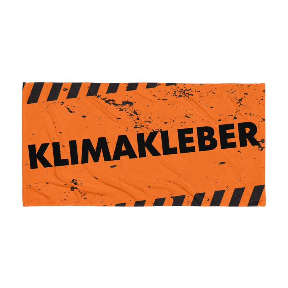 Badetuch „Klimakleber“