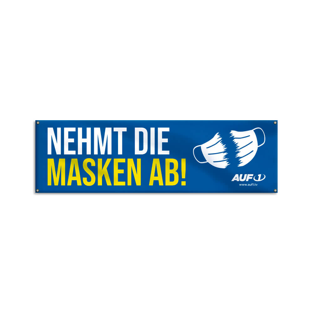 Plane „Nehmt die Masken ab“