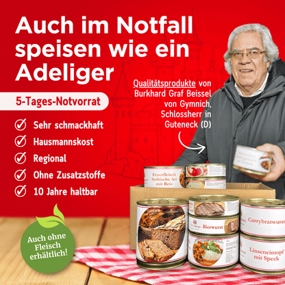 5 Tage Notvorrat Vegetarisch