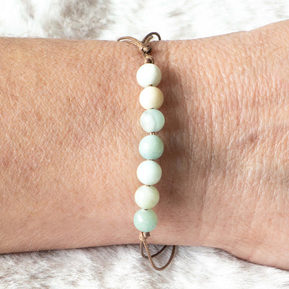 Amazonit Armband verstellbar