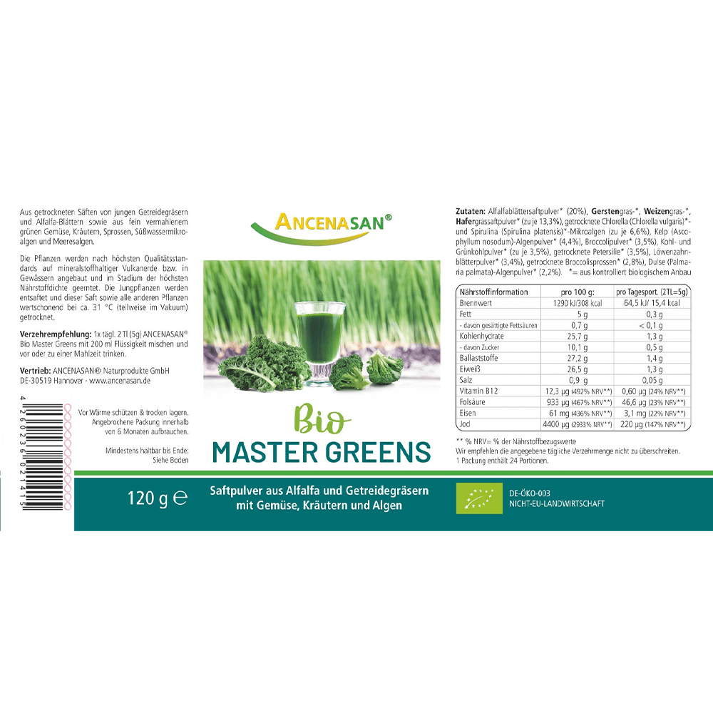 ANCENASAN® Bio Master Greens (120g)