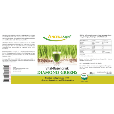 ANCENASAN® Diamond Greens Vital-Basendrink (80g)