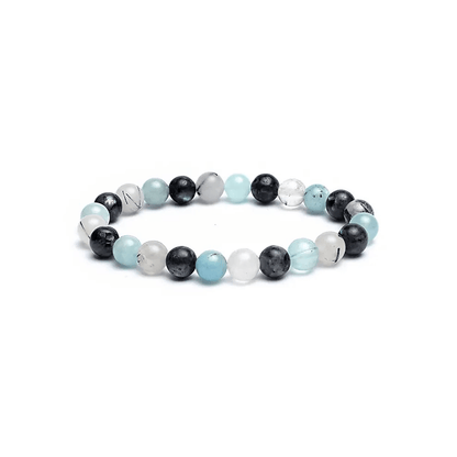 Armband Aquamarin/Labradorit/Turmalinquarz