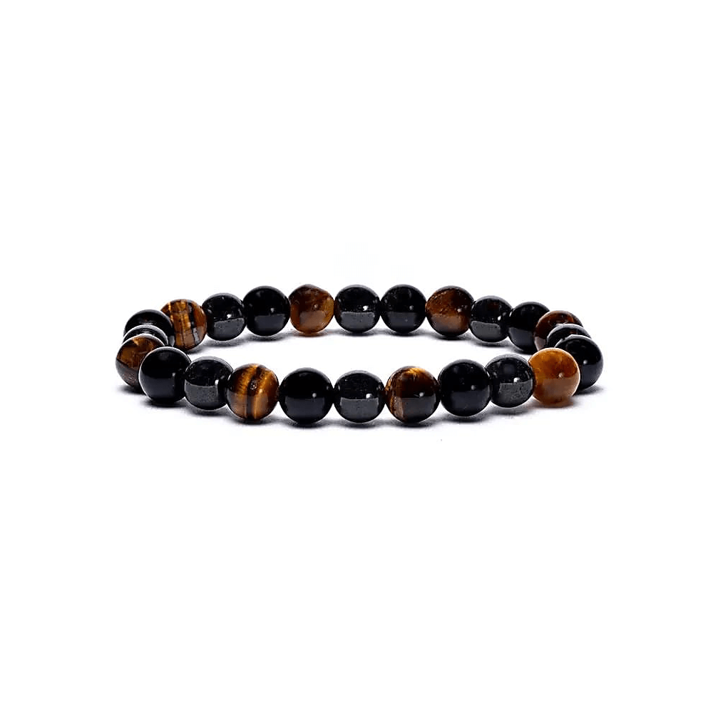 Armband Hämatit/Obsidian/Tigerauge
