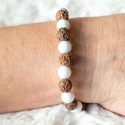Armband Rudraksha/Muschel