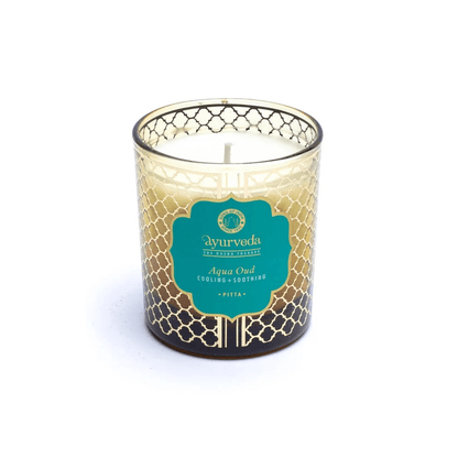 Ayurveda Pitta aqua oud Duftkerze