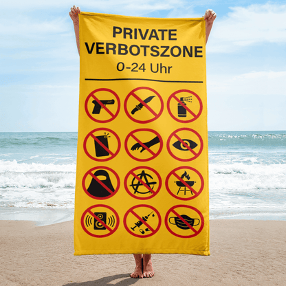 Badetuch „Verbotszone“