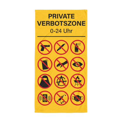 Badetuch „Verbotszone“