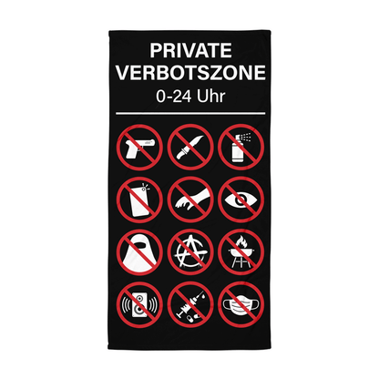 Badetuch „Verbotszone“