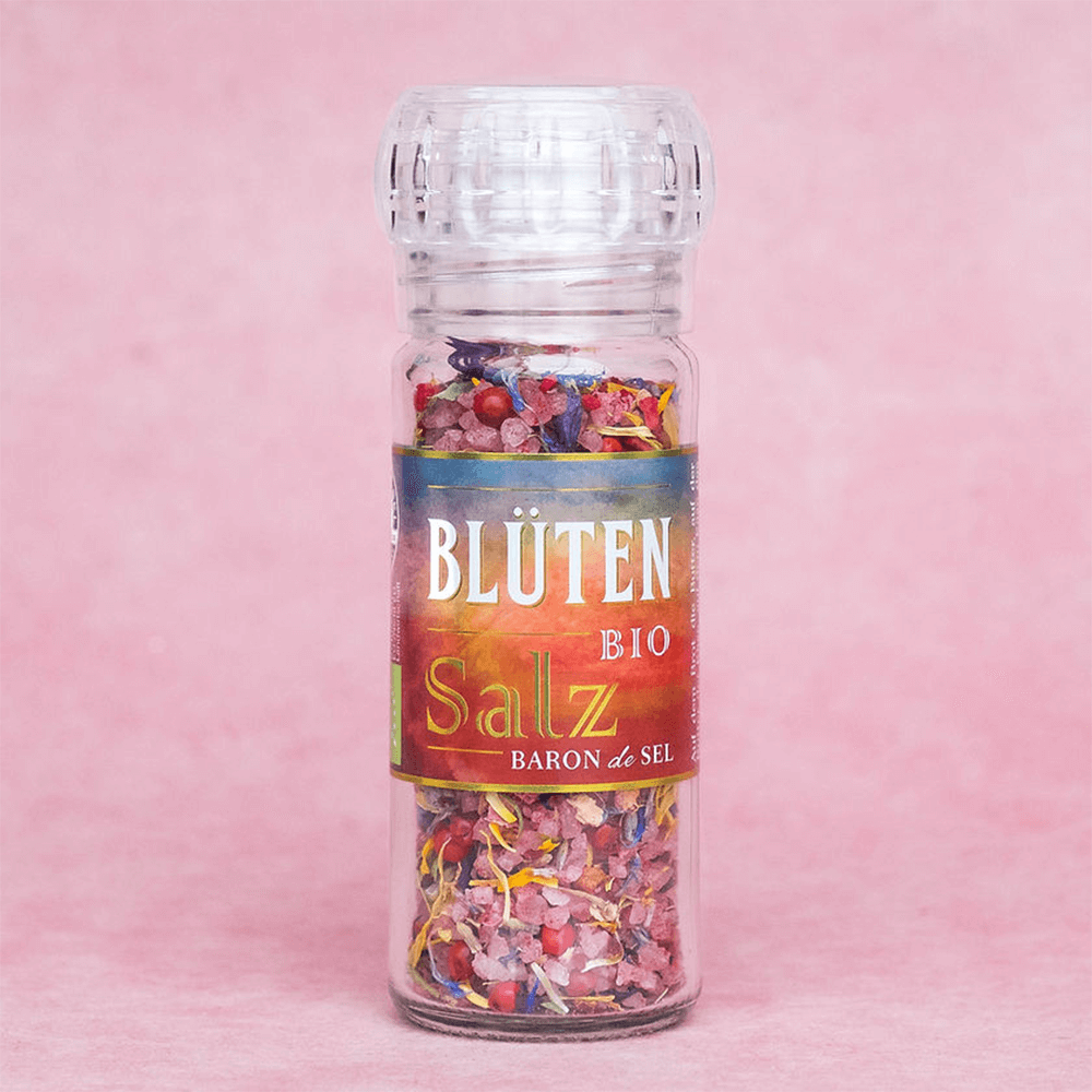 Bio Blüten Salz Keramikmühle (70g)