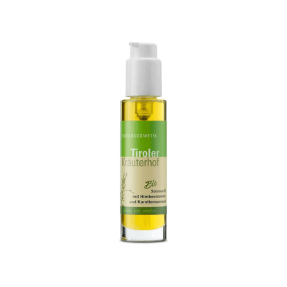 Bio Sonnenöl mit Himbeersamen- und Karottensamenöl