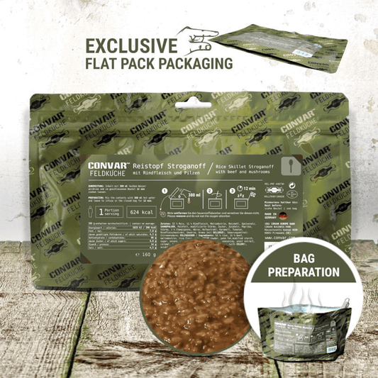 CONVAR Feldküche Reistopf Stroganoff (160g)