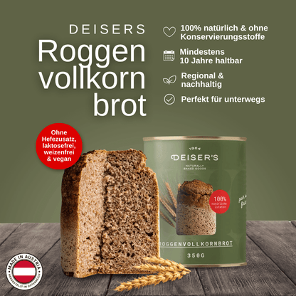 Deiser Dosenbrot Roggenvollkornbrot