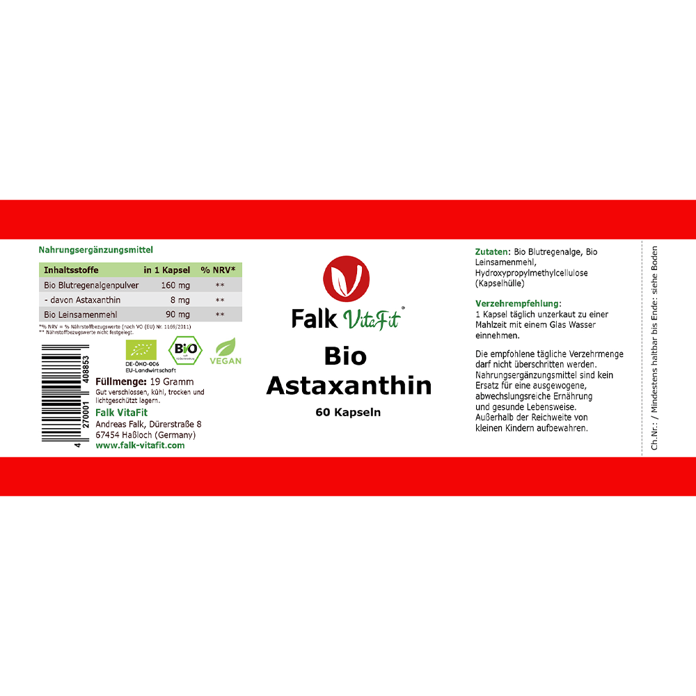 Bio-Astaxanthin (60 Kapseln)