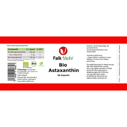 Bio Astaxanthin Kapseln