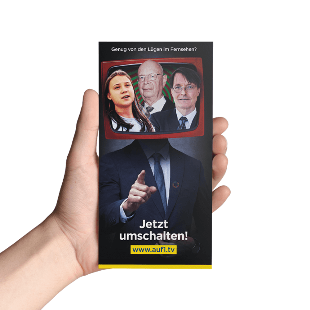 Faltblatt „Genug von den Lügen im Fernsehen?“