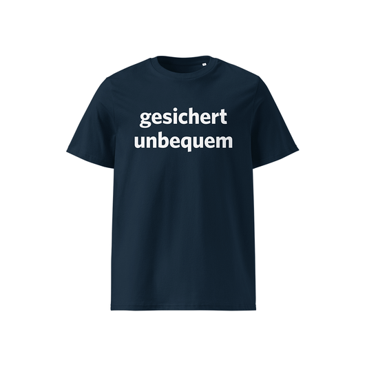 T-Shirt „Gesichert unbequem“ Modern