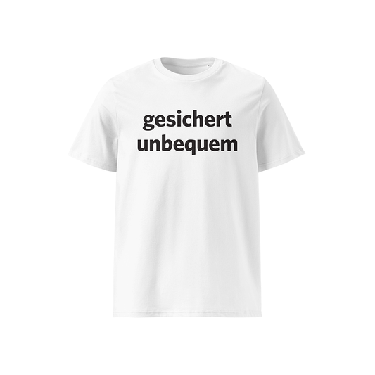 T-Shirt „Gesichert unbequem“ Modern