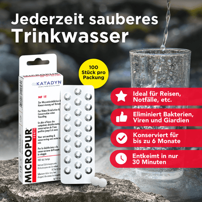 Katadyn Micropur Forte MF 1T DCCNa 100 Tabletten
