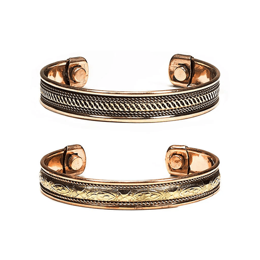 Magnetisches Kupferarmband (Set mit 2 Stück)