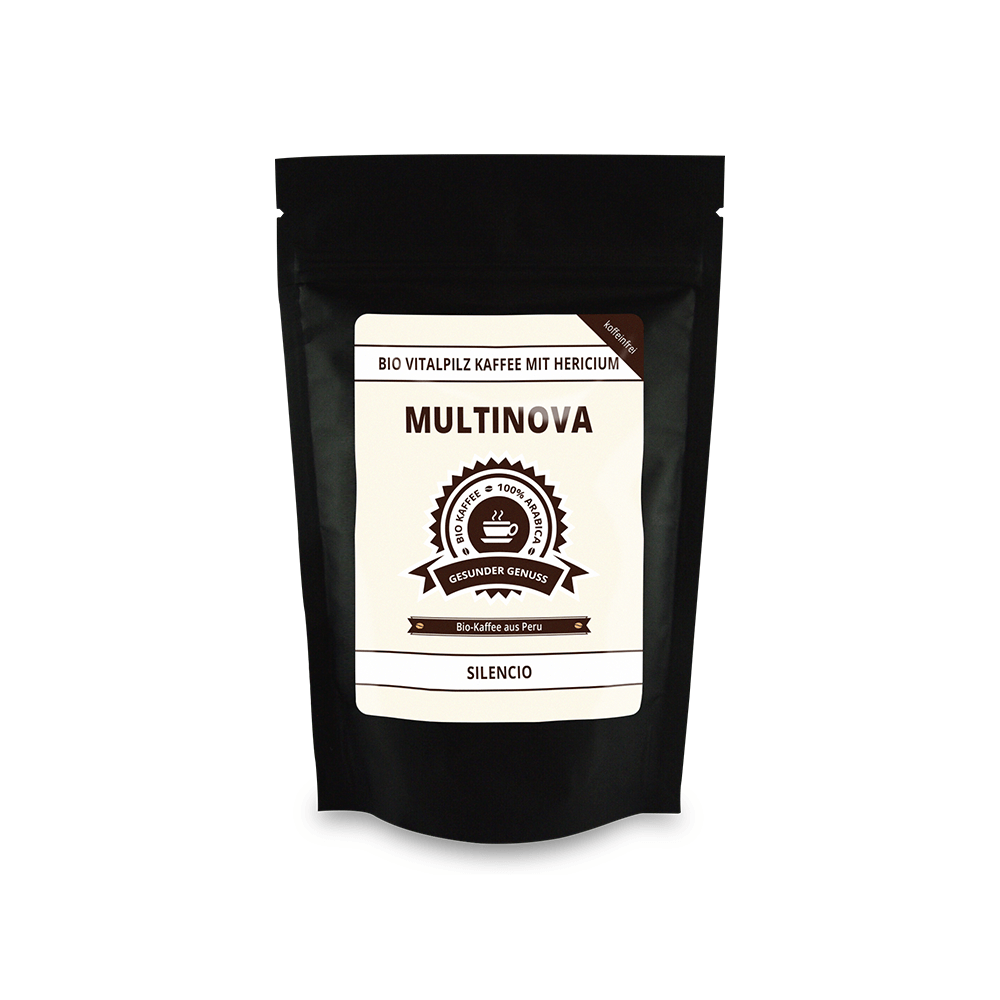 Koffeinfreier Bio Vitalpilz Kaffee „Silencio“ mit Hericium