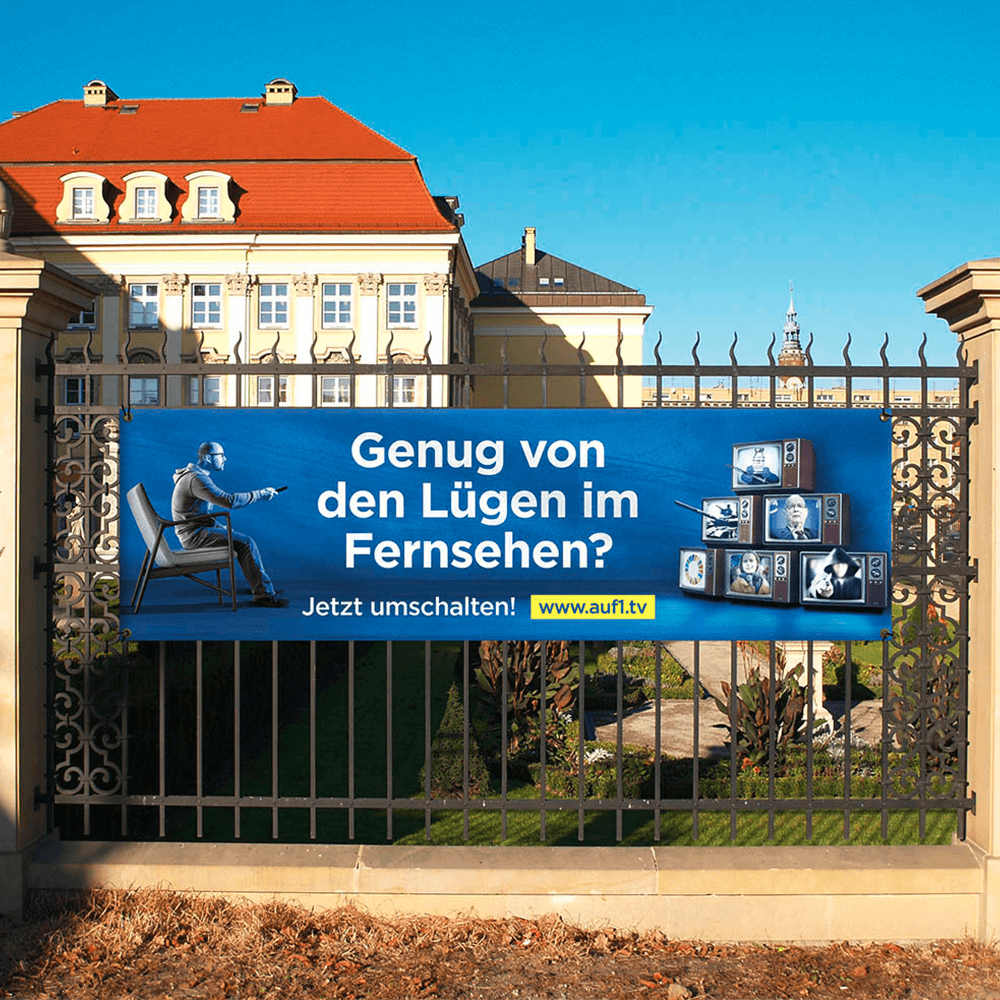 Plane „Genug von den Lügen im Fernsehen“