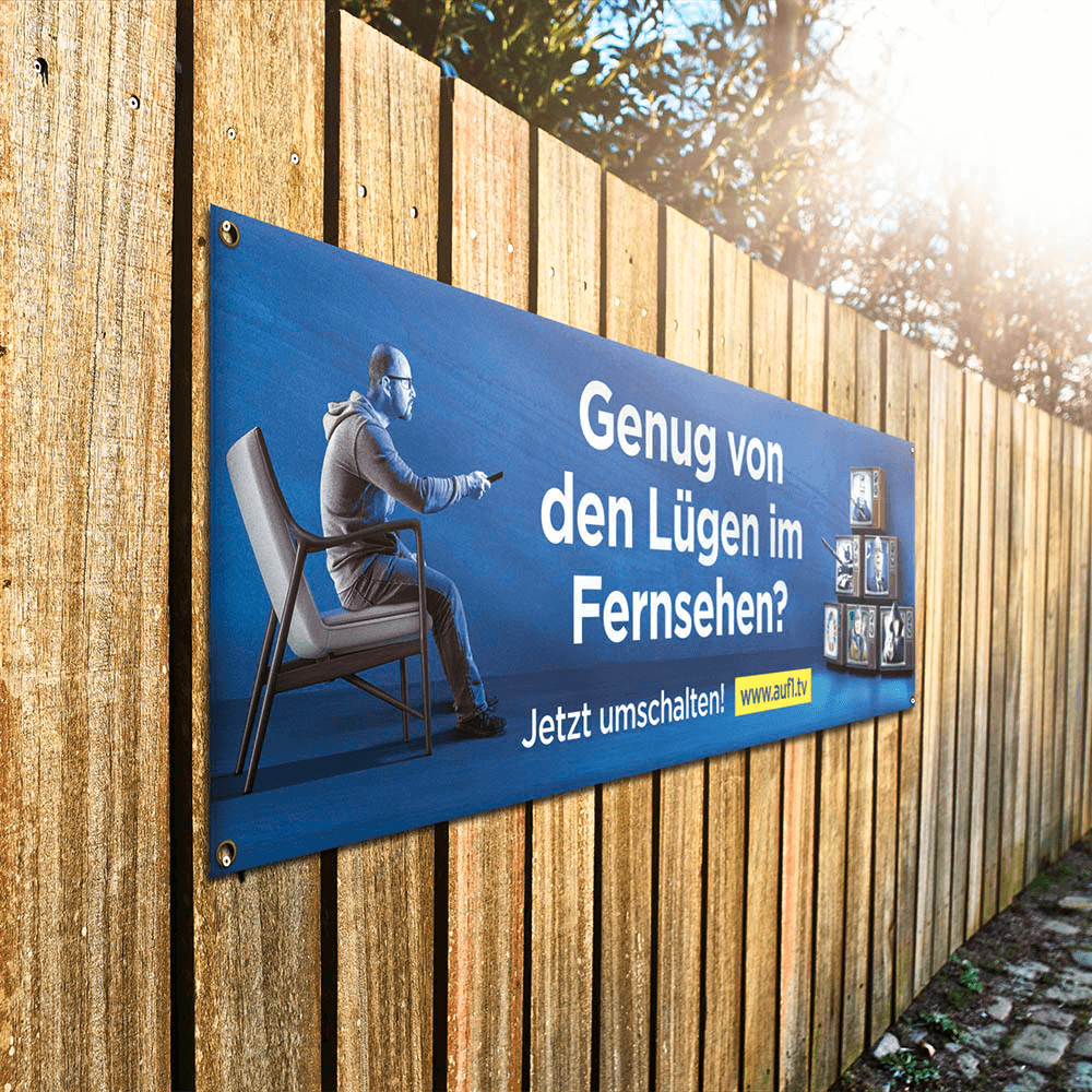 Plane „Genug von den Lügen im Fernsehen“