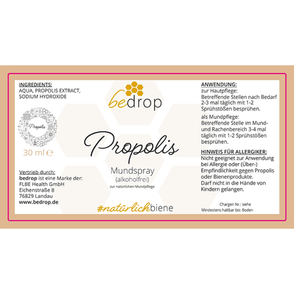 Propolis Tinktur (Mund-) Spray alkoholfrei und wasserlöslich (30ml)