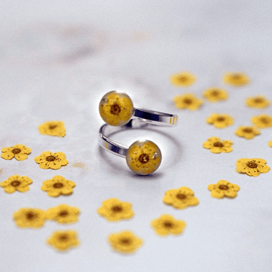 Ring mit gelber Spiere