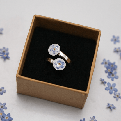 Ring mit Vergissmeinnicht