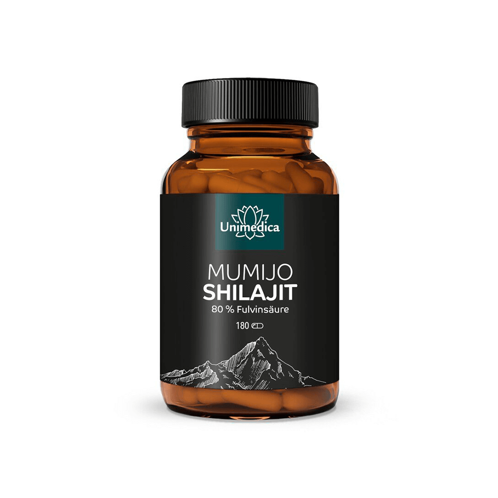 Mumijo Shilajit Kapseln mit 80 % Fulvinsäure
