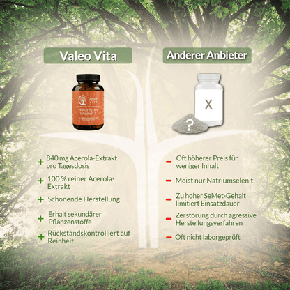Natürliches Vitamin C aus Acerolakirschen