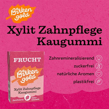 Xylit Zahnpflege Kaugummi Frucht
