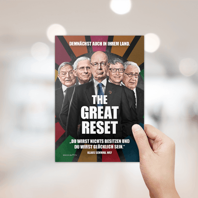 Aufkleber „Great Reset“