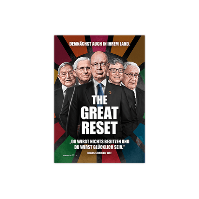 Aufkleber „Great Reset“