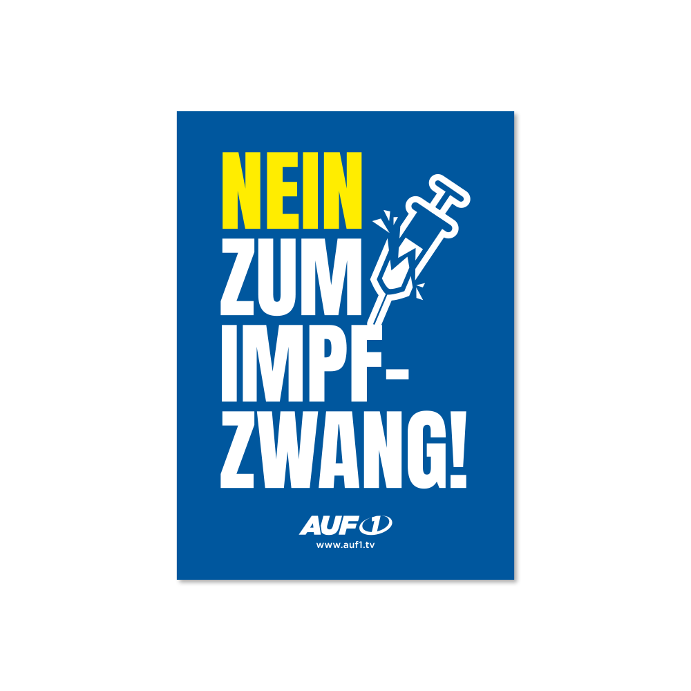 Aufkleber „Nein zum Impfzwang“