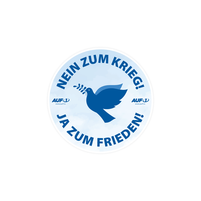 Aufkleber „Nein zum Krieg! Ja zum Frieden!“