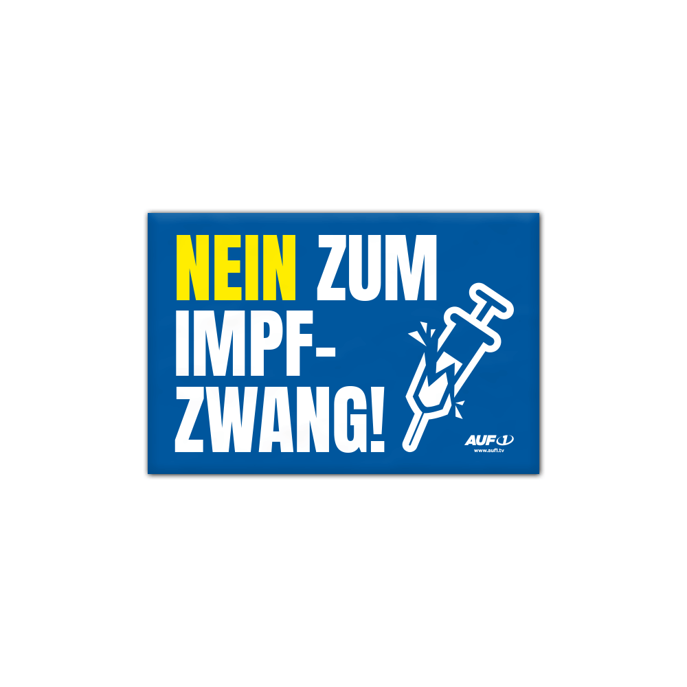 Magnetfolie „Nein zum Impfzwang“