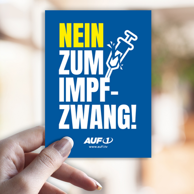 Aufkleber „Nein zum Impfzwang“